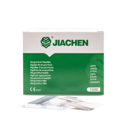 Agujas de acupuntura Jia Chen mango de acero JB sin silicona