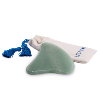 Gua Sha forma del corazón gran de jade alta calidad